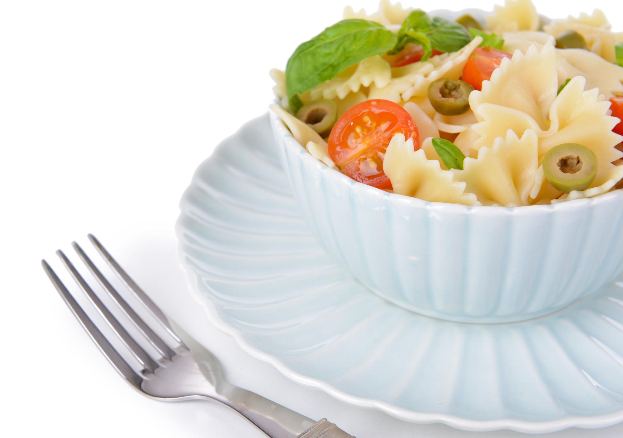 Quick weeknight pasta plated