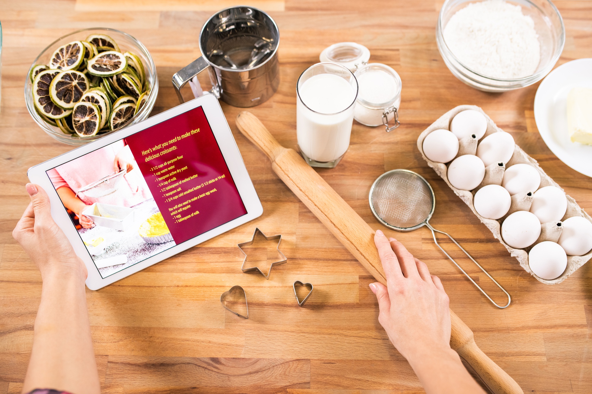Step-by-step mise en place