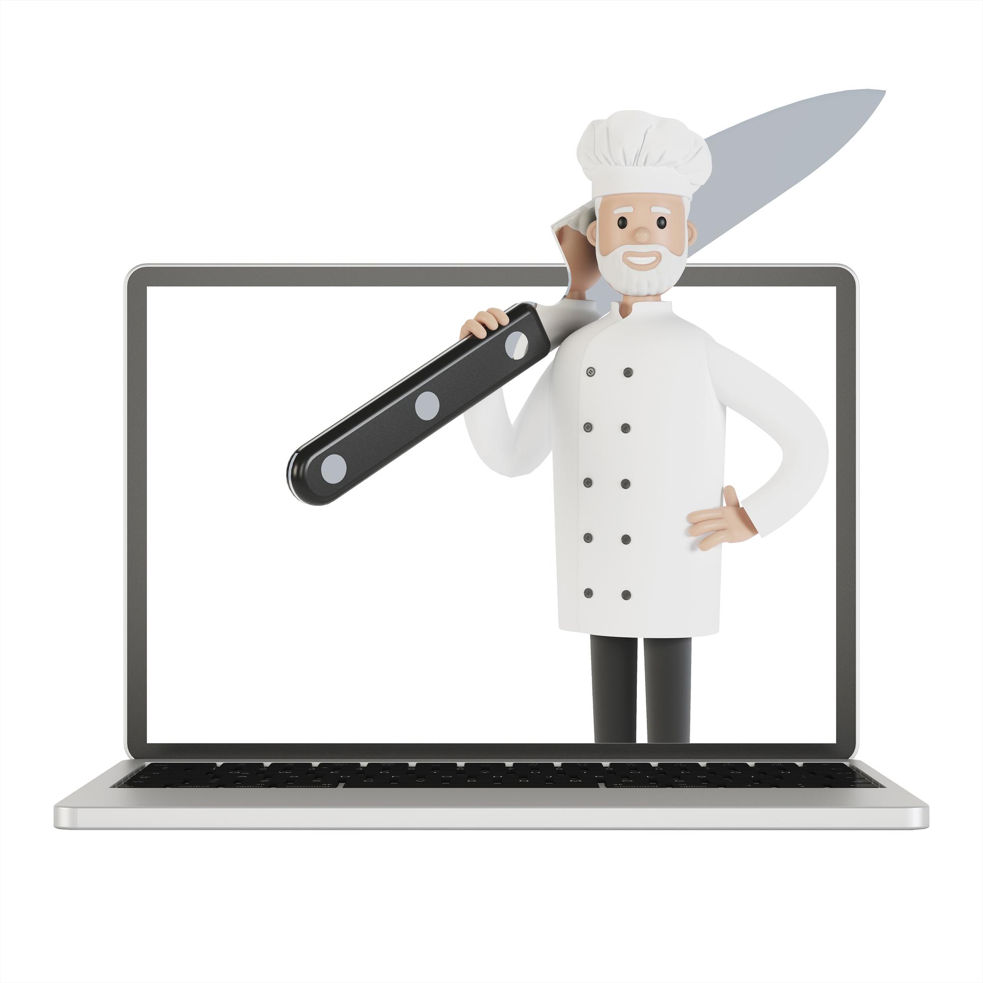 Instructor demonstrating knife skills