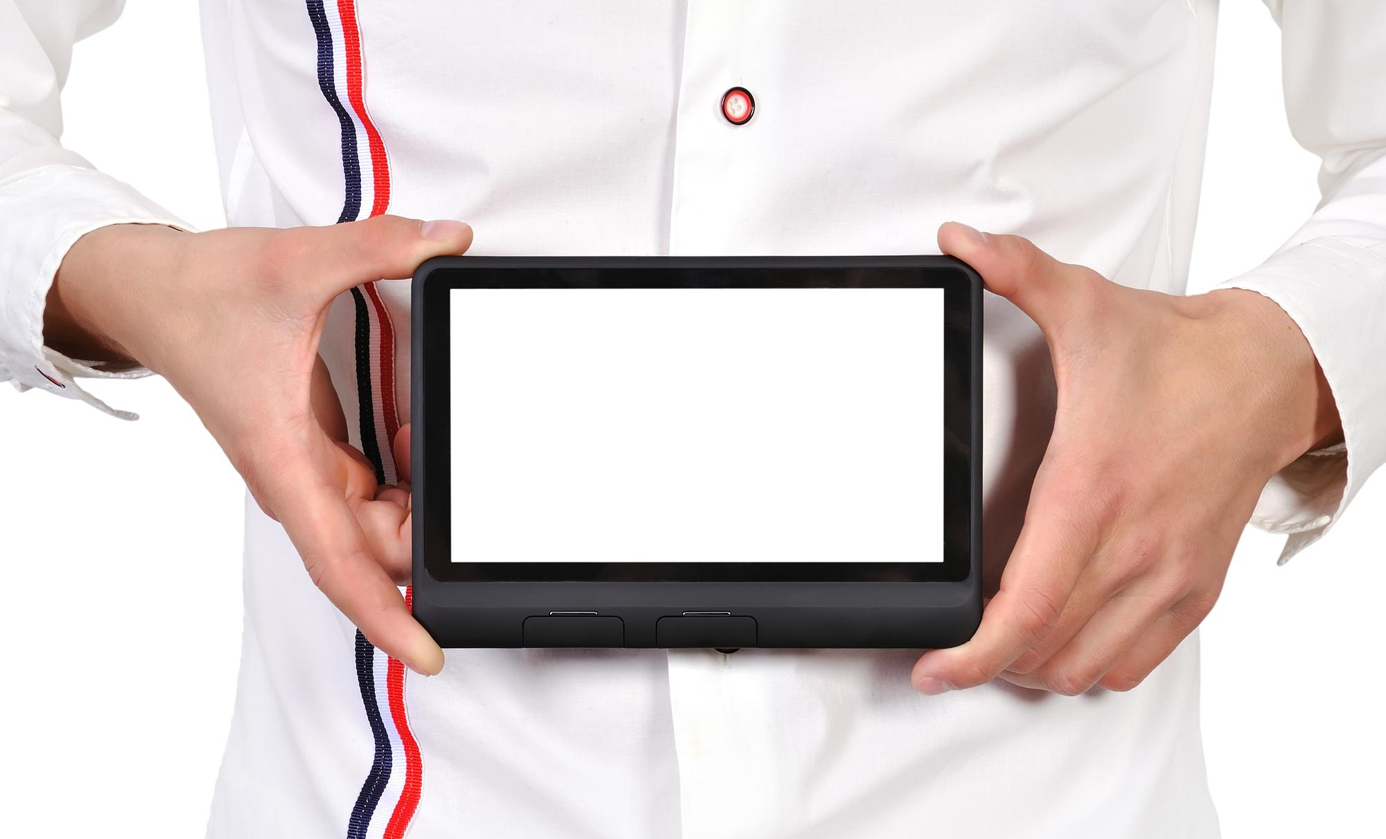 Chef teaching live in a modern kitchen